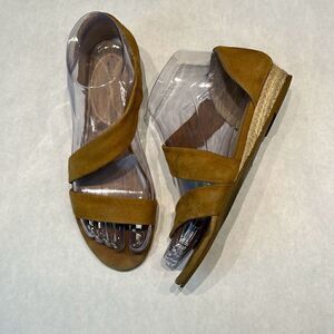 Aldo Moewen Wedge Sandal Espadrille Camel Tan Womens Sz 6